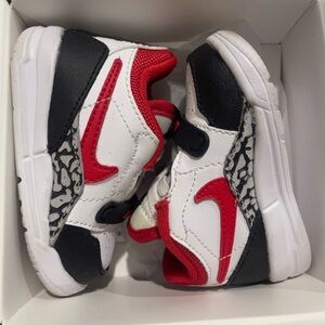 Nike Kids' Sneakers in Red, Black, and White